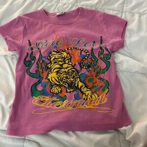 Urban Outfitters Purple Graphic Crop Top